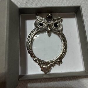 Silver Owl Pendant Necklace